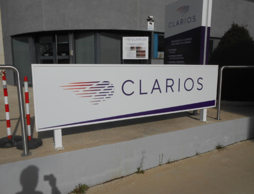 CLARIOS – Illuminated Post Sign