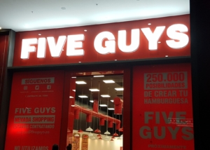 FIVE GUYS - Illuminated Sign 1