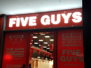 FIVE GUYS - Illuminated Sign 1