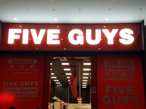 FIVE GUYS - Illuminated Sign 2